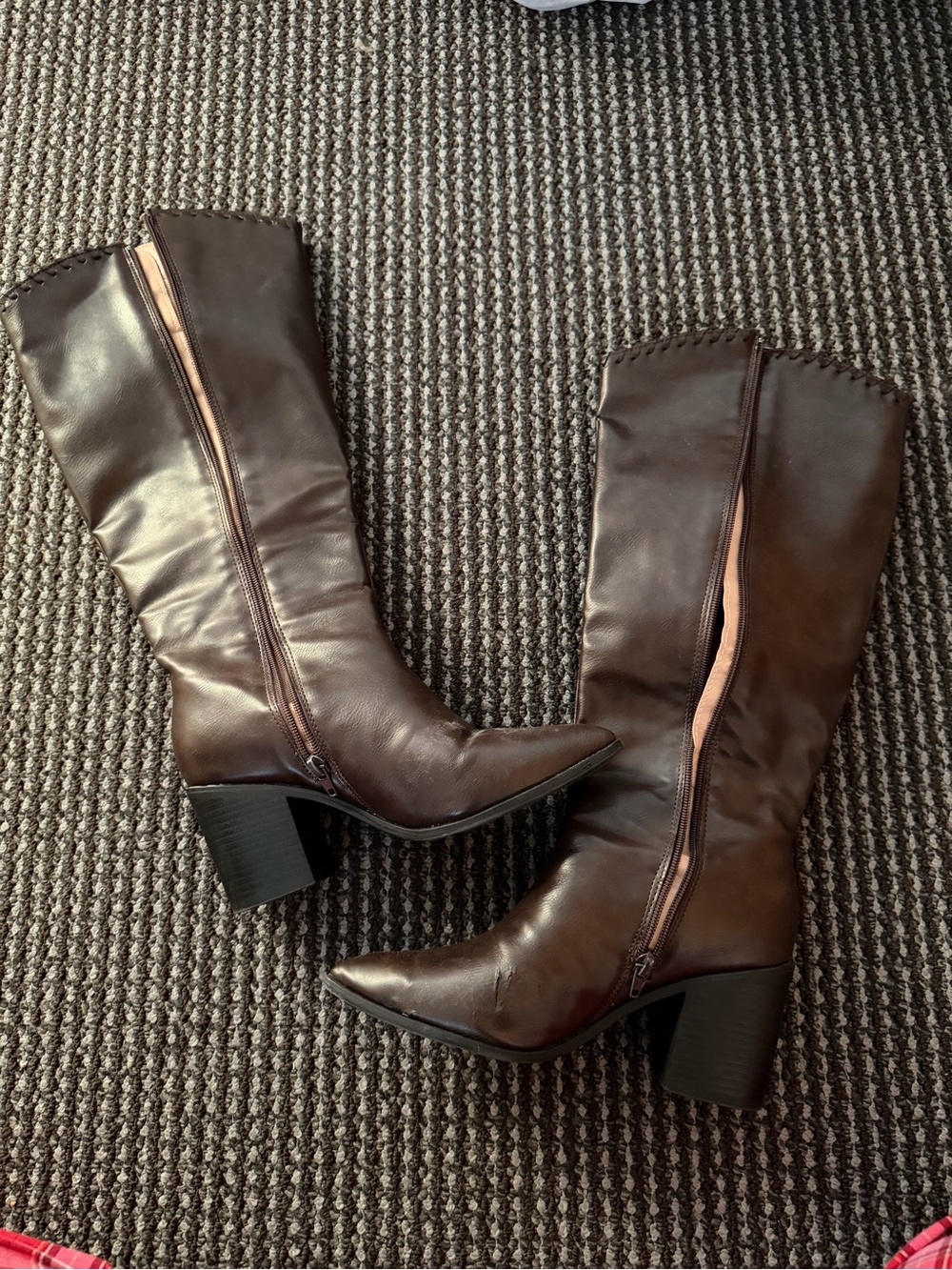 Journee wide calf heeled boots